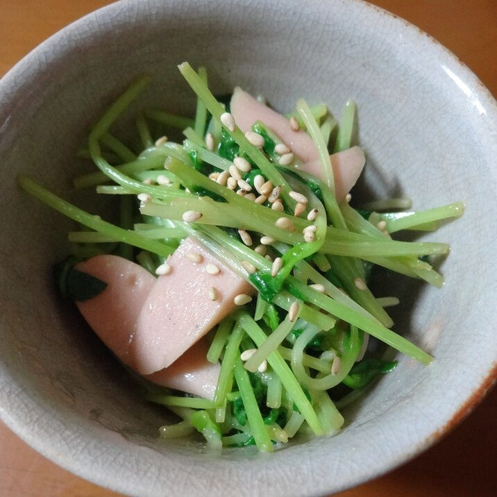 もう一品に！豆苗の辛子醤油炒め